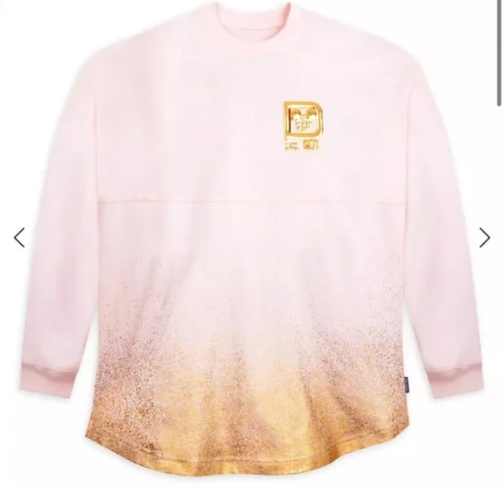 Walt Disney World Light Pink and Gold Long Sleeve Spirit Jersey